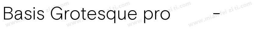 Basis Grotesque pro 字体下载字体转换